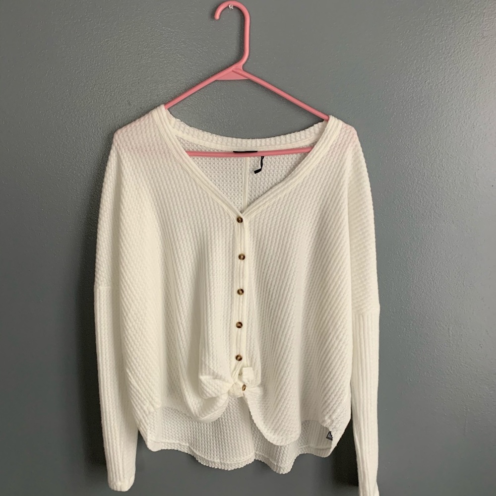 UO white oversized sweater